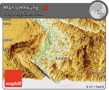 Physical Panoramic Map of Mān Umhküng