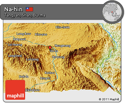 Physical Panoramic Map of Na-hin