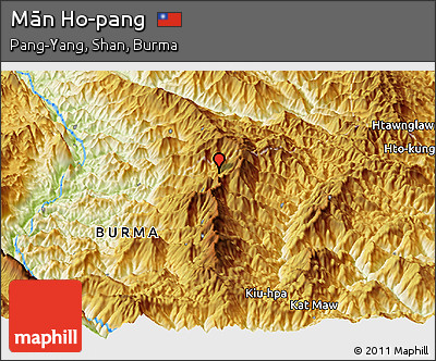 Physical Panoramic Map of Mān Ho-pang