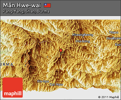 Physical Panoramic Map of Mān Hwe-wai