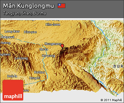 Physical Panoramic Map of Mān Kunglongmu