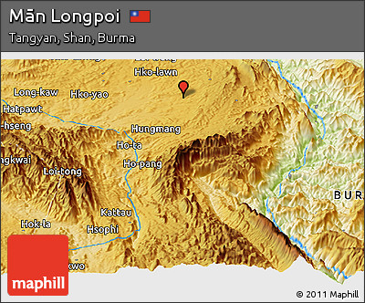 Physical Panoramic Map of Mān Longpoi