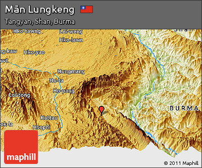 Physical Panoramic Map of Mān Lungkeng