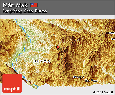 Physical Panoramic Map of Mān Mak