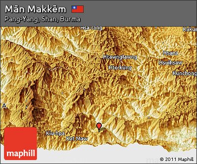 Physical Panoramic Map of Mān Makkēm