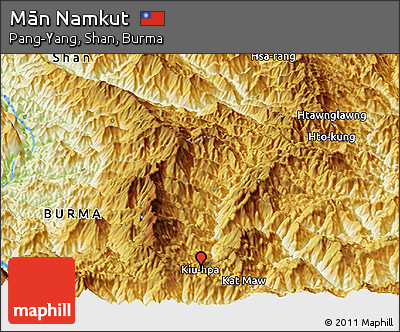 Physical Panoramic Map of Mān Namkut