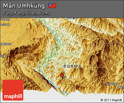 Physical Panoramic Map of Mān Umhküng