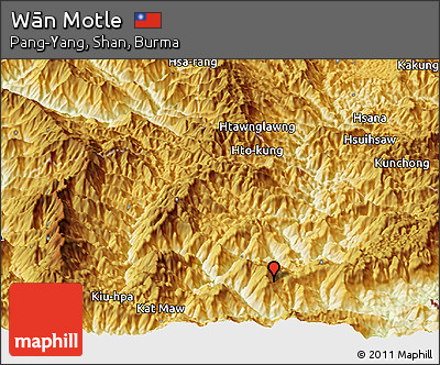 Physical Panoramic Map of Wān Motle