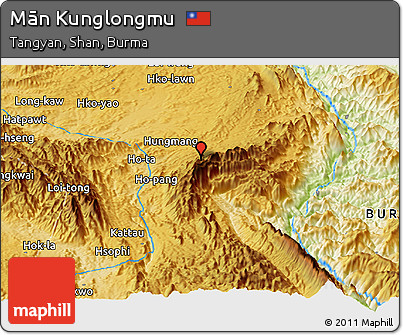 Physical Panoramic Map of Mān Kunglongmu
