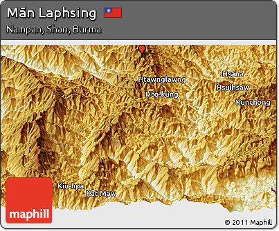 Physical Panoramic Map of Mān Laphsing
