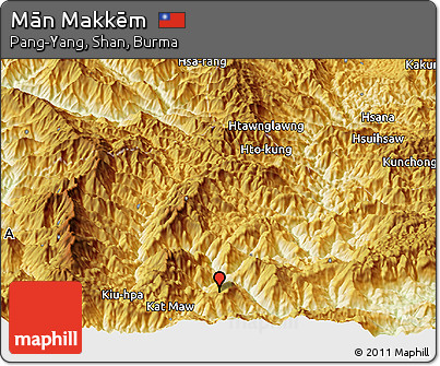 Physical Panoramic Map of Mān Makkēm