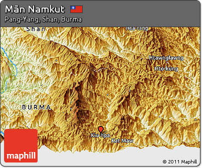 Physical Panoramic Map of Mān Namkut