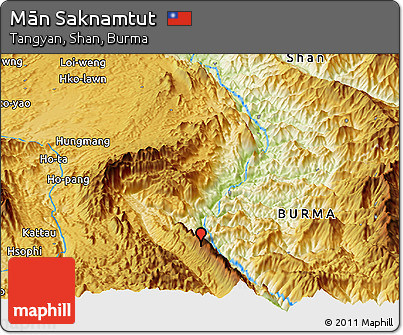 Physical Panoramic Map of Mān Saknamtut