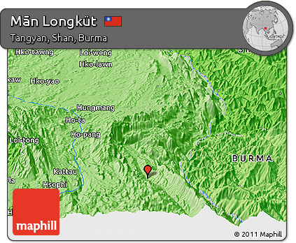 Political Panoramic Map of Mān Longküt