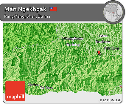 Political Panoramic Map of Mān Ngekhpak