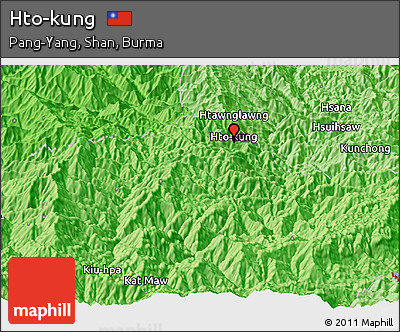Political Panoramic Map of Hto-kung