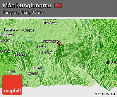 Political Panoramic Map of Mān Kunglongmu