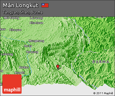 Political Panoramic Map of Mān Longküt