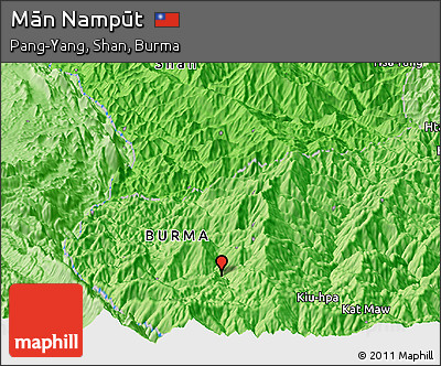 Political Panoramic Map of Mān Nampūt