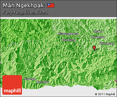 Political Panoramic Map of Mān Ngekhpak