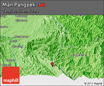 Political Panoramic Map of Mān Pangpek