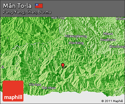 Political Panoramic Map of Mān To-la