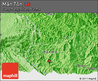 Political Panoramic Map of Mān Tōn