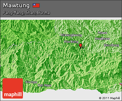 Political Panoramic Map of Mawtung