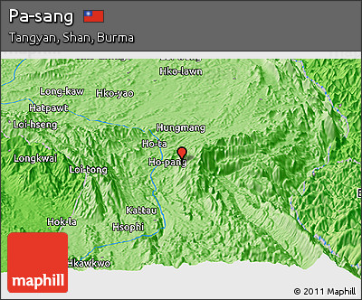 Political Panoramic Map of Pa-sang