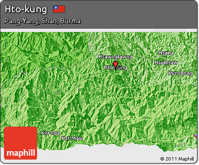 Political Panoramic Map of Hto-kung