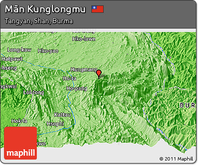 Political Panoramic Map of Mān Kunglongmu