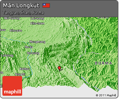 Political Panoramic Map of Mān Longküt