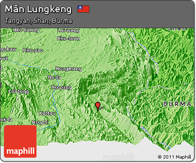 Political Panoramic Map of Mān Lungkeng