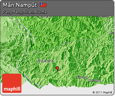 Political Panoramic Map of Mān Nampūt