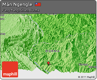 Political Panoramic Map of Mān Ngengle
