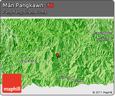 Political Panoramic Map of Mān Pangkawn