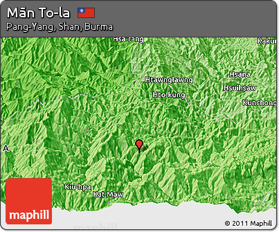 Political Panoramic Map of Mān To-la
