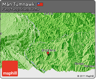 Political Panoramic Map of Mān Tumnawk