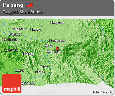 Political Panoramic Map of Pa-sang