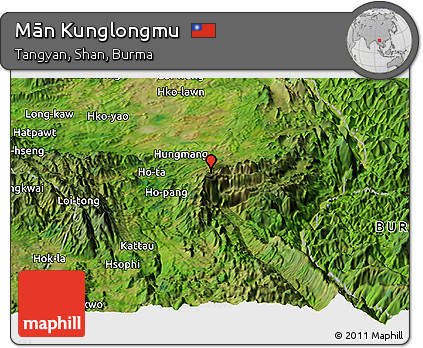 Satellite Panoramic Map of Mān Kunglongmu