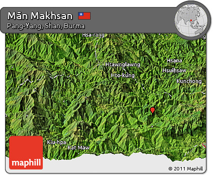 Satellite Panoramic Map of Mān Makhsan
