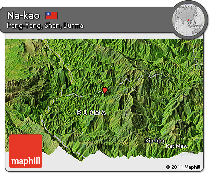 Satellite Panoramic Map of Na-kao