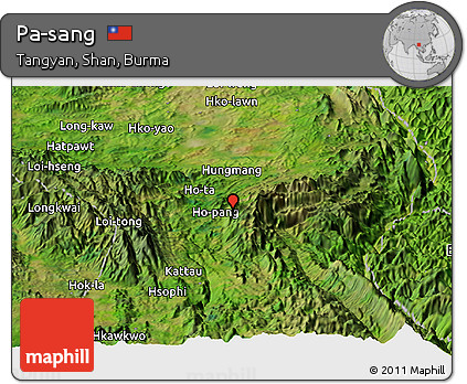 Satellite Panoramic Map of Pa-sang