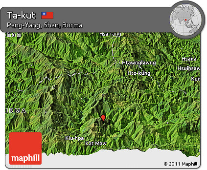 Satellite Panoramic Map of Ta-kut
