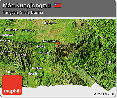 Satellite Panoramic Map of Mān Kunglongmu