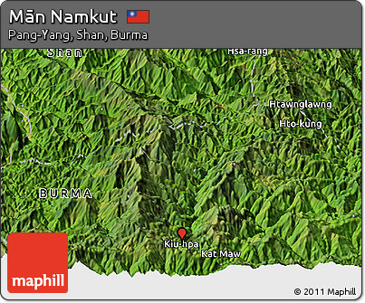 Satellite Panoramic Map of Mān Namkut