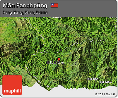 Satellite Panoramic Map of Mān Panghpüng