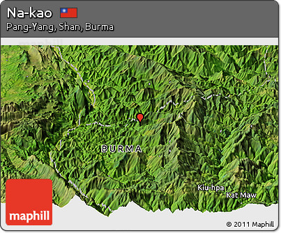 Satellite Panoramic Map of Na-kao