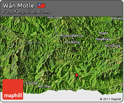 Satellite Panoramic Map of Wān Motle