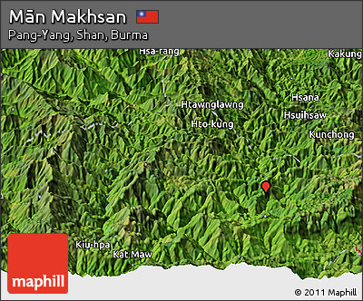 Satellite Panoramic Map of Mān Makhsan